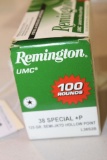 APPROX 100 ROUNDS REMINGTON 38 SPECIAL