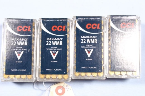 APPROX 200 ROUNDS CCI 22 MAG