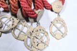 8 VINTAGE ODD FELLOW MEDALLIONS