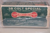 VINTAGE  APROX 50 RDS REMINGTON  KLEANBORE 38 COLT