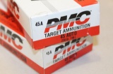 APPROX 100 RDS 45 ACP PMC 230 GR FMJ