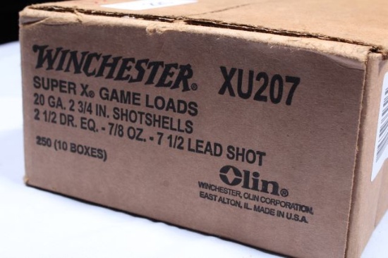 APPROX 250 RDS WINCHESTER 20 GA 2 3/4 LEAD SHOT