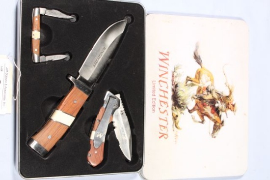 WINCHESTER LIMITED EDITION 3 KNIFE SET W/ STRIPED