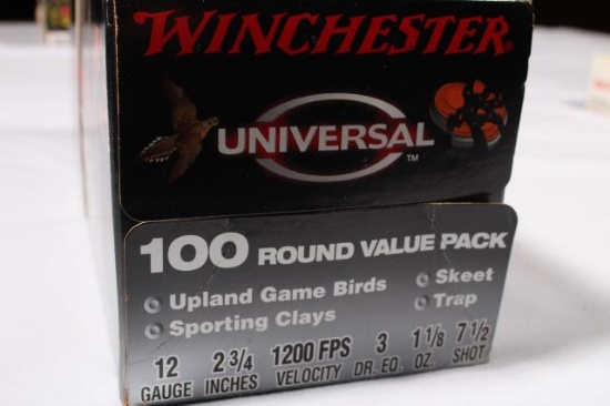 100 ROUND VALUE PACK WINCHESTER UNIVERSAL 12 GA