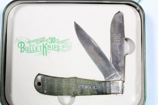 REMINGTON 30TH ANNIVERSARY 2 BLADE BULLET KNIFE