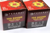 200 ROUNDS 2 VALUE PACKS WINCHESTER UNIVERASAL 20