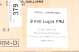 APPROX 1000 ROUNDS TULAMMO 9 MM LUGER