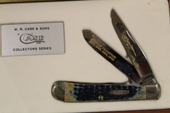 CASE NED JARRETT NASCAR CHAMPION IN WOOD CASE