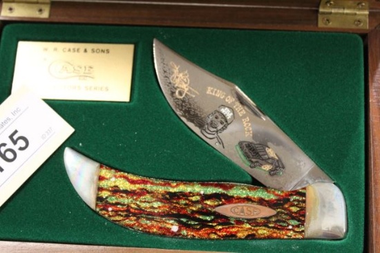 CASE KING OF THE ROCK KYLE PETTY IN WOOD CASE