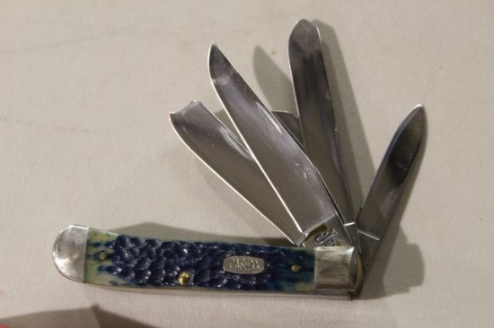 CASE BLUE BN JIGGED KNIFE