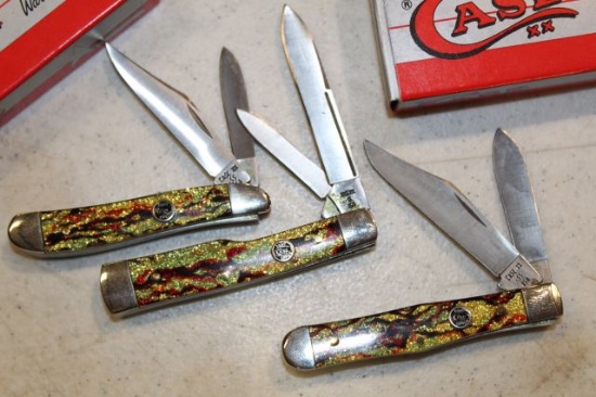 CASE  PEANUT AND 2 TWO BLADE POCKET