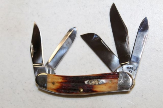 CASE SOWBELLY RED STAG
