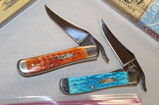 CASE RUSSLOCK HARVEST ORANGE & CARIB BLUE