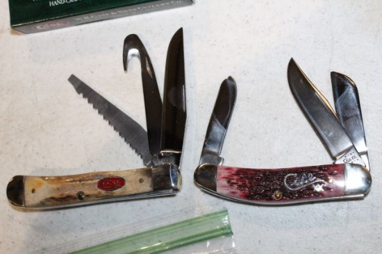 CASE SOWBELLY CRANBERRY & HTR TRAPPER STAG