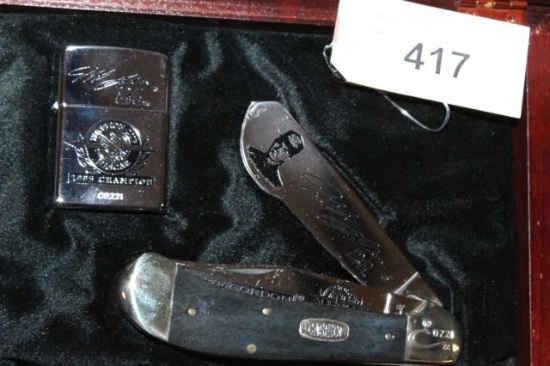 CASE 1995 WINSTON CUP CHAMPION KNIFE & ZIPPO