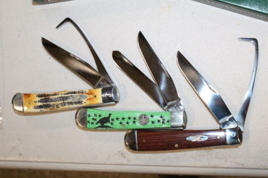 CASE TRAPPER ROSEWOOD, GREEN & BONESTAG