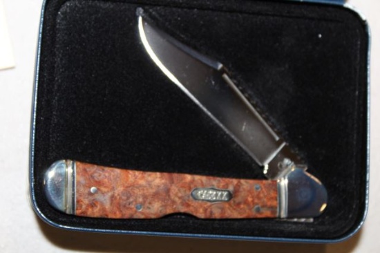CASE COPPERLOCK AMBOYNA KNIFE IN TIN