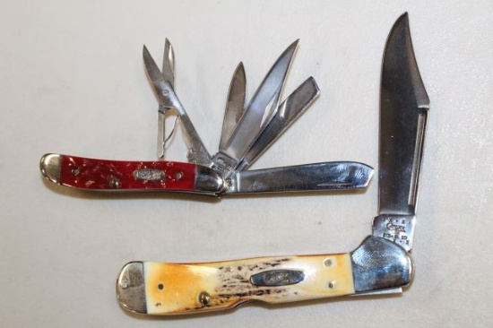CASE 5 BLADE PEANUT & 1 BLADE KNIFE