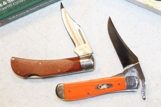 CASE 1 BLADE KNIFE & RUSSLOCK ORANGE