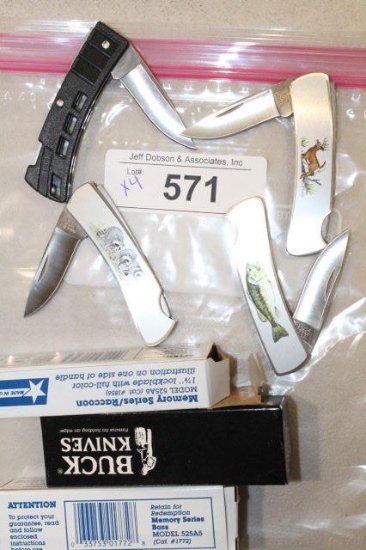 BUCK KNIVES MODEL 425BK,525A4, 525A6,525A5