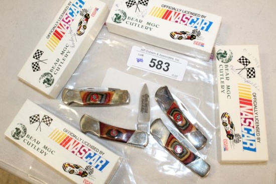 4 BEAR CUTLERY NASCAR KNIVES