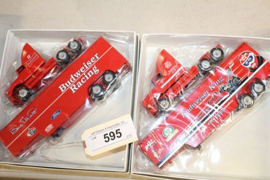 2 BILL ELLIOTT DIE CAST TRUCKS