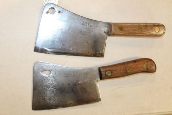 2 CASE MEAT CLEAVERS