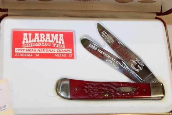 CASE 1992 NCAA NATIONAL CHAMPIONS ALABAMA KNIFE