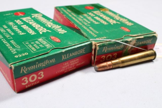 APPROX 37 ROUND VINTAGE 303 BRITISH SOME RELOAD
