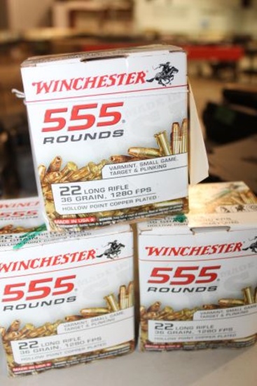 APPROX 1665 ROUNDS WINCHESTER 22 LR