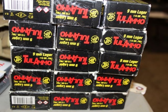 750 ROUNDS TULAMMO 9MM LUGER