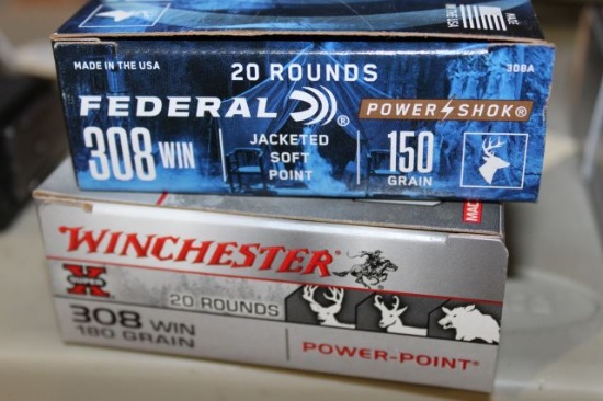 20 ROUNDS WINCHESTER 308 WIN & 20 ROUNDS FEDERAL