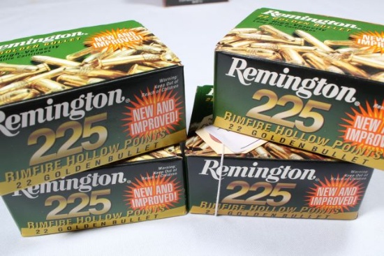 900 ROUNDS UNOPENED REMINGTON GOLD BUCKET 22 LR