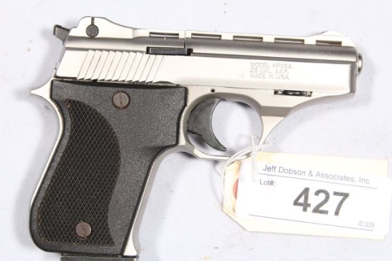 PHOENIX ARMS HP25A, SN 4370213,