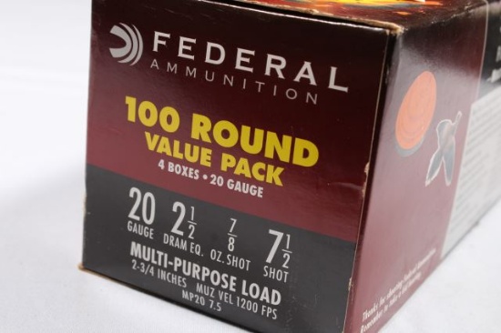 100 ROUNDS WINCHESTER UNIVERSAL 20 GA