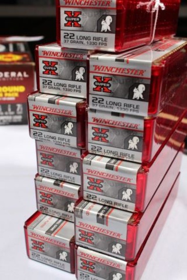 1100 ROUNDS UNOPENED WINCHESTER SUPER X 22 LR