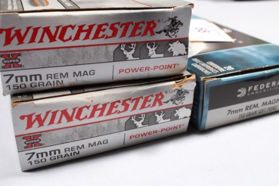 APPROX 58 ROUNDS 7MM REM MAG