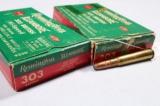 APPROX 37 ROUND VINTAGE 303 BRITISH SOME RELOAD