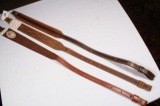 3 LEATHER RIFLE SLINGS