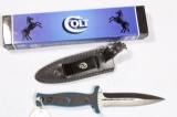 COLT BLACK & BLUE FIXED BLADE DAGGER KNIFE