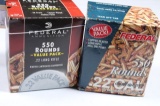 1100 ROUNDS UNOPENED FEDERAL 22 LR 36 GRAIN
