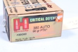 25 RDS HORNADY CRITICAL DEFENSE 380