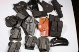 12 HOLSTERS & 4 MAG HOLDERS