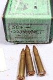 APPROX 54 ROUNDS 22 HORNET
