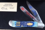 CASE 1989 WAR IN THE GULF 2 BLADE DOG LEG TRAPPER