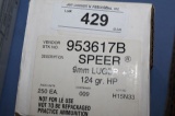 9MM LUGER +P 124 GR HP SPEER, 250 ROUNDS