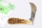 CASE HAWKBILL KNIFE AMBER BONE HANDLES