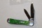 CASE #6249 GREEN & RED  KNIFE