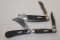 CASE KNIVES #62146RL, #6249 & #61011