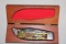 CASE #CT1072 KNIFE IN WOOD BOX, LIGHT RUST